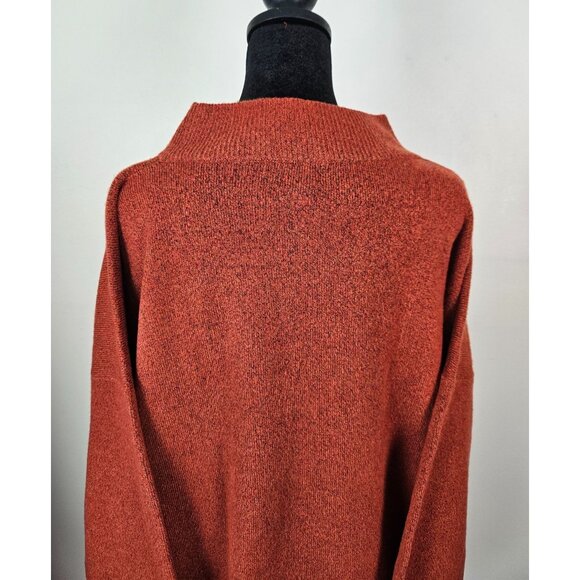 A New Day Womens Sweater Size Large Rust Cozy Warm Comfortable Crew Neck Stylish - Picture 6 of 11